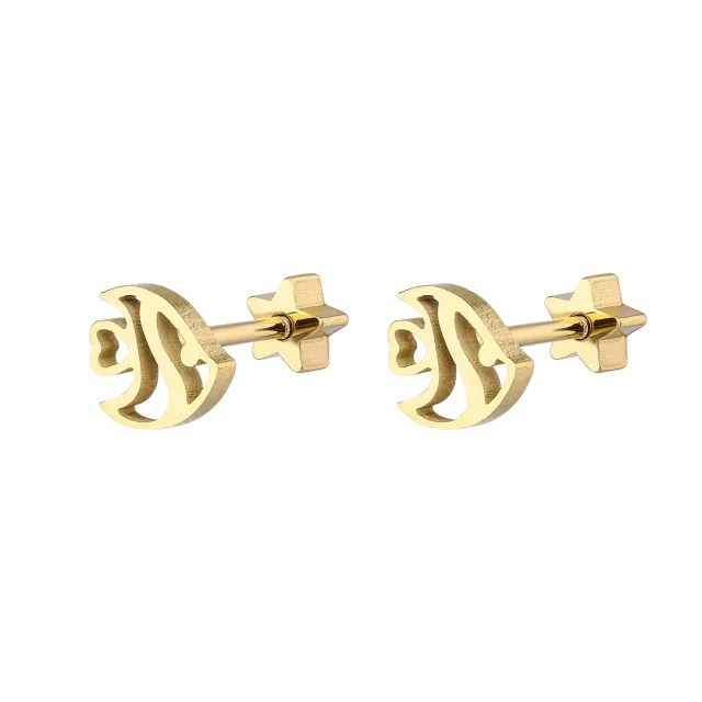 Gemstone Motif Stud Earrings, SKU JM-88E1317