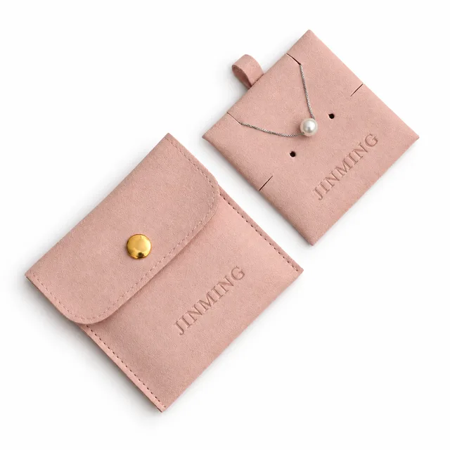 Microfiber Snap Pouch with Necklace Insert, SKU JM-88PKG1002