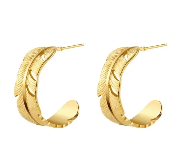 Sculptural Nature Hoop Earrings, SKU JM-88E1359