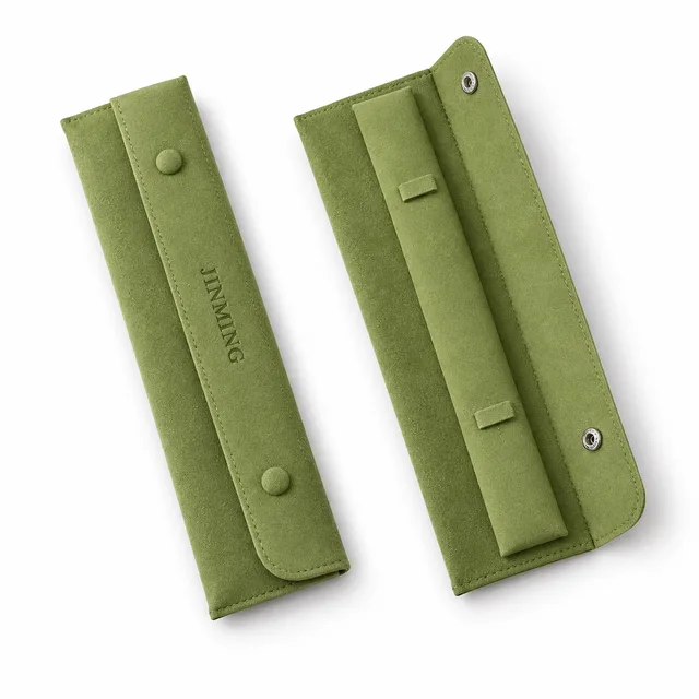 Microfiber Long Snap Bracelet Pouch, SKU JM-88PKG1006