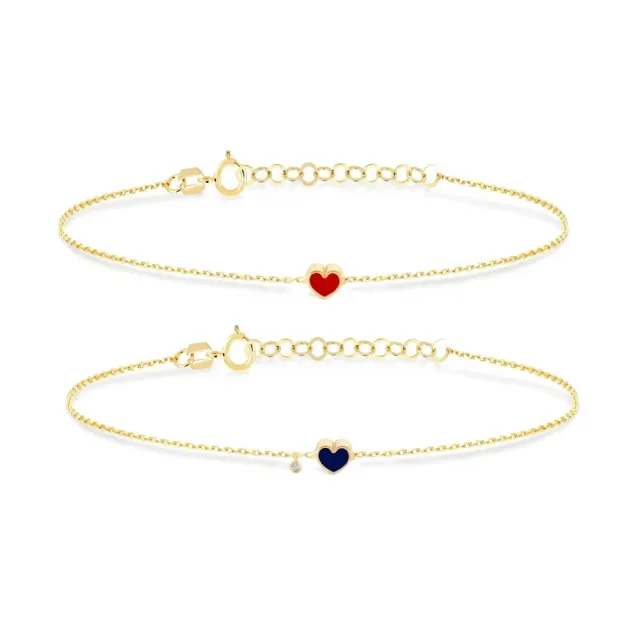 Heart Motif Chain Bracelets, SKU JM-88B1135
