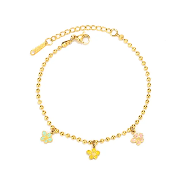 Floral Charm Bead Bracelets, SKU JM-88B1120