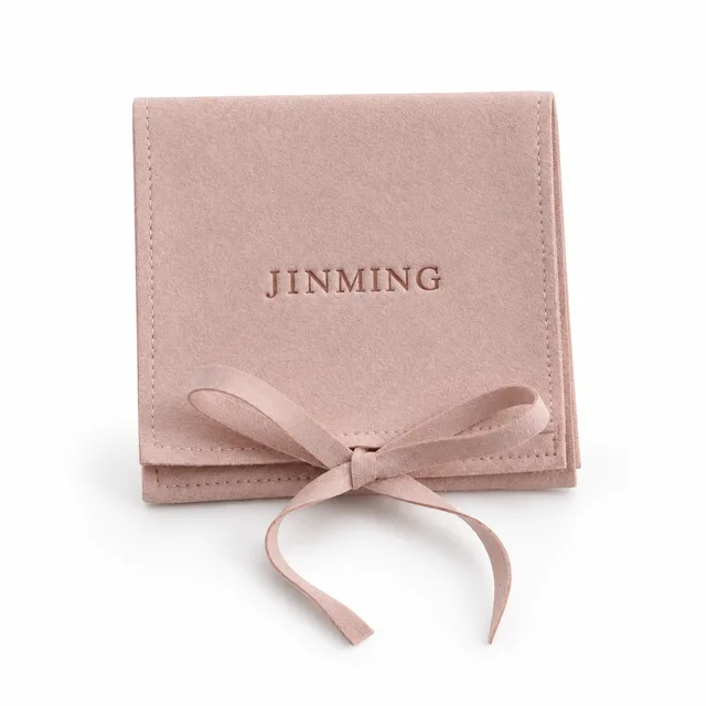 Microfiber Ribbon Jewelry Pouch, SKU JM-88PKG1003