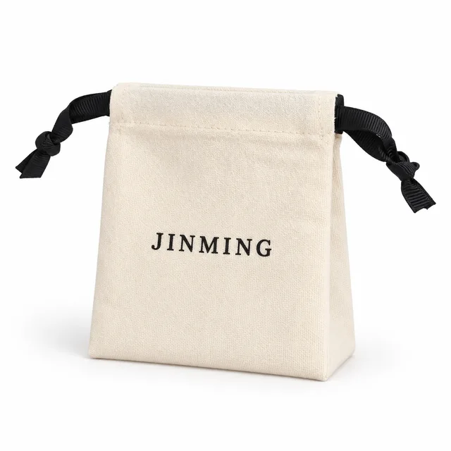 Cotton Ribbon Drawstring Pouch, SKU JM-88PKG1023