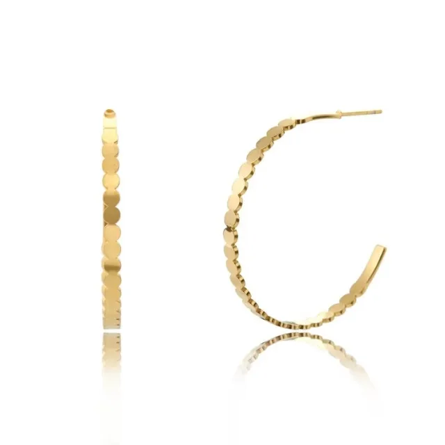 Textured Hoop Earrings, SKU JM-88E1333