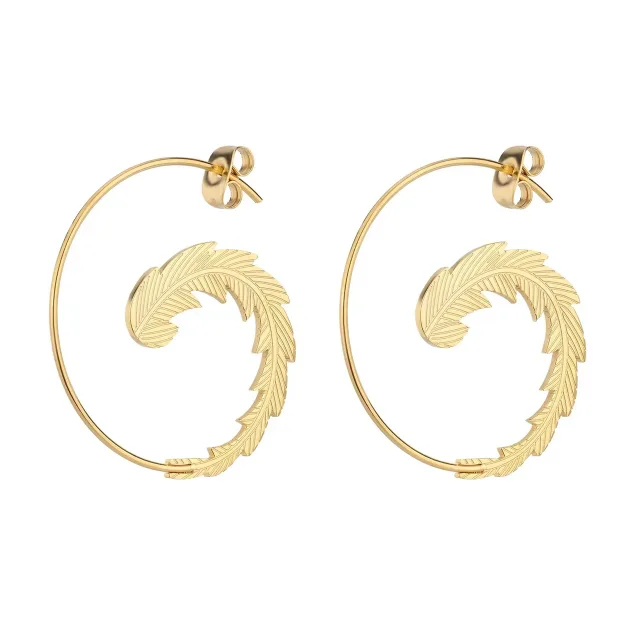 Sculptural Nature Hoop Earrings, SKU JM-88E1355