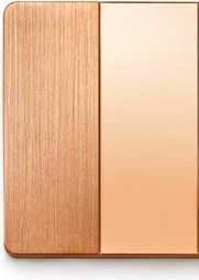 Rose Gold PVD sample shown in brushed and polished finishes