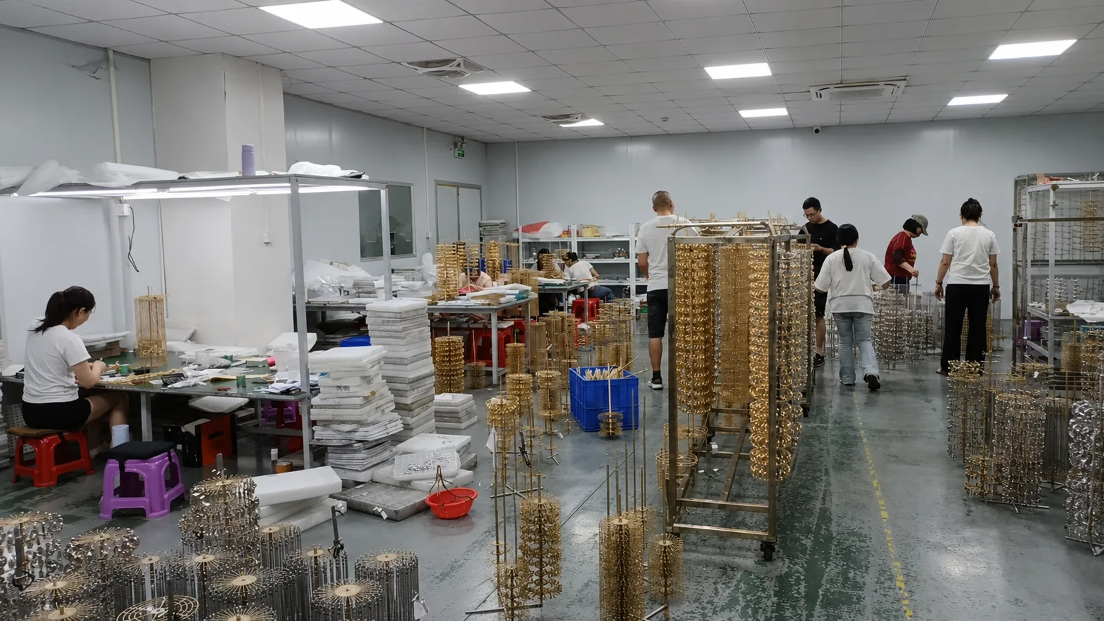 Real Jinming jewelry production and checking area