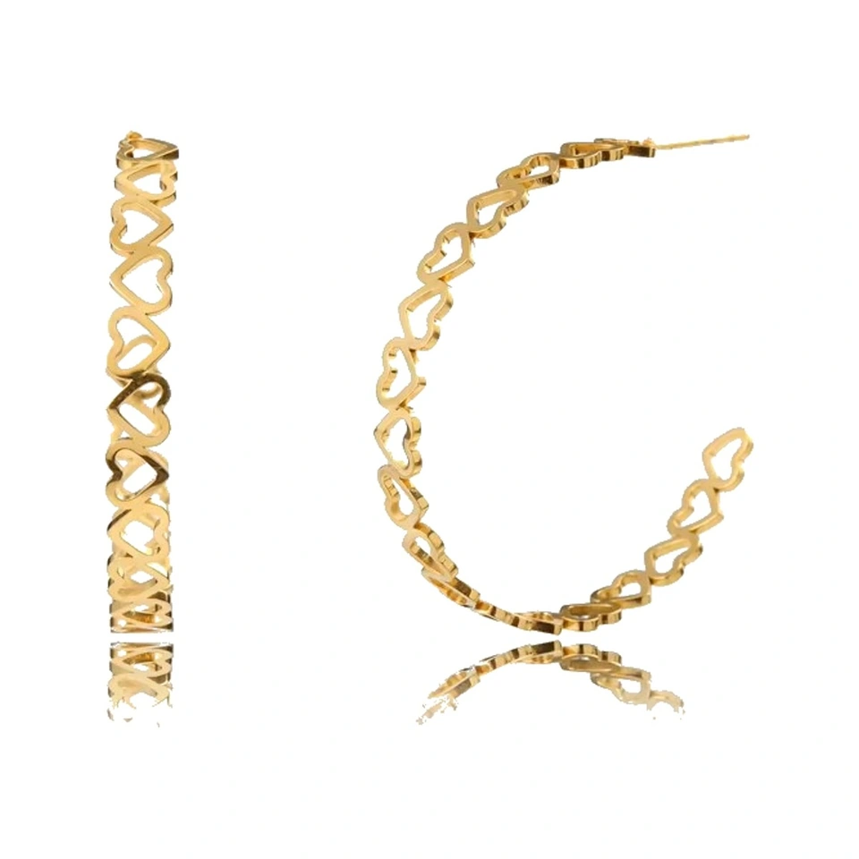 JM-E027 Twist Hoop Earrings